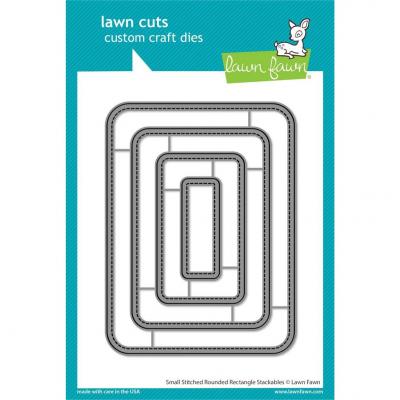 Lawn Fawn Cutting Dies - Small Stitched Rounded Rectangle Stackables